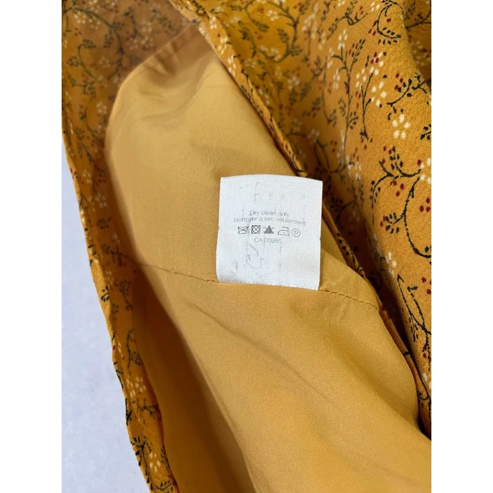 Veronica Beard Ruched Skirt Sz 0 in Saffron